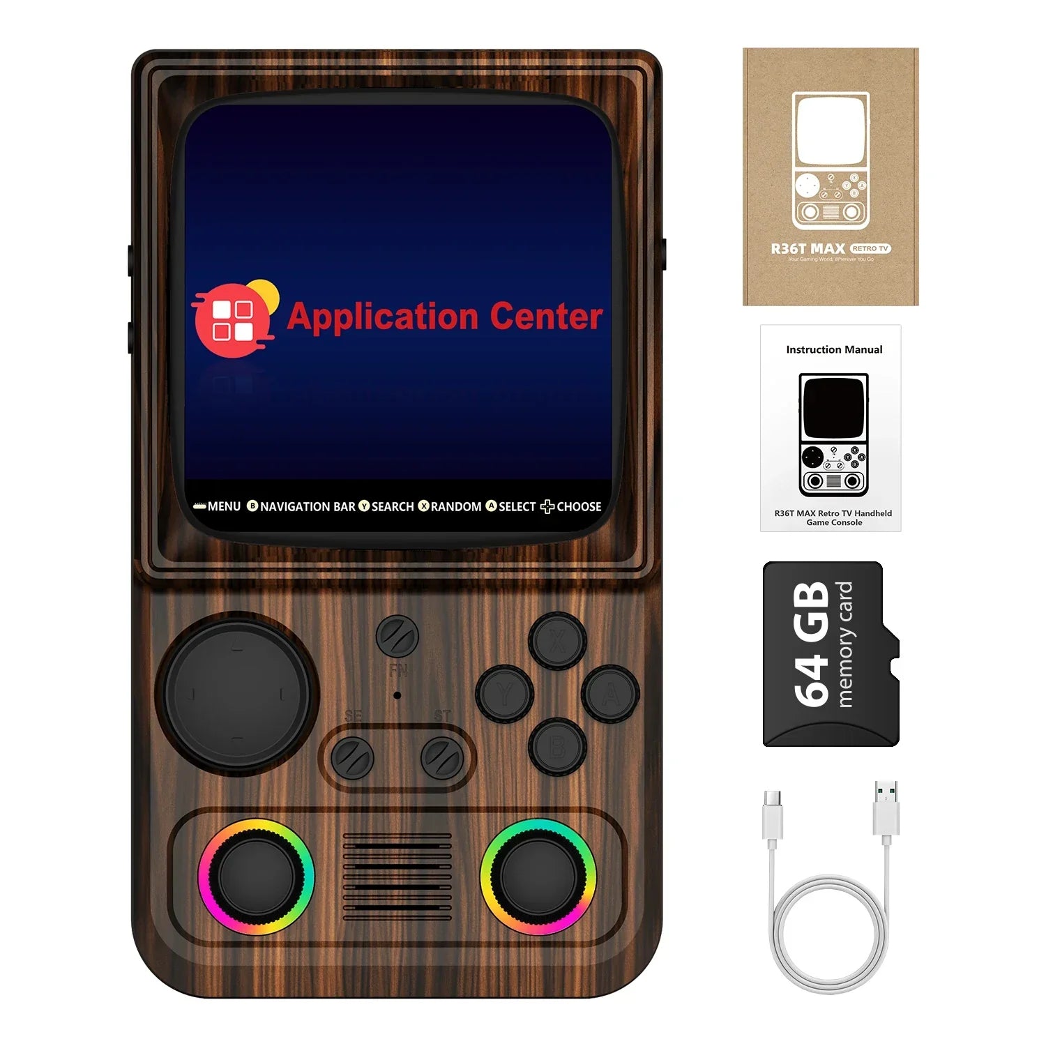 R36T MAX Retro Handheld Video Game Console