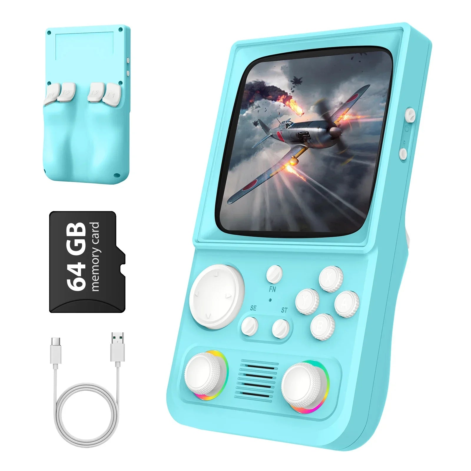 R36T MAX Retro Handheld Video Game Console