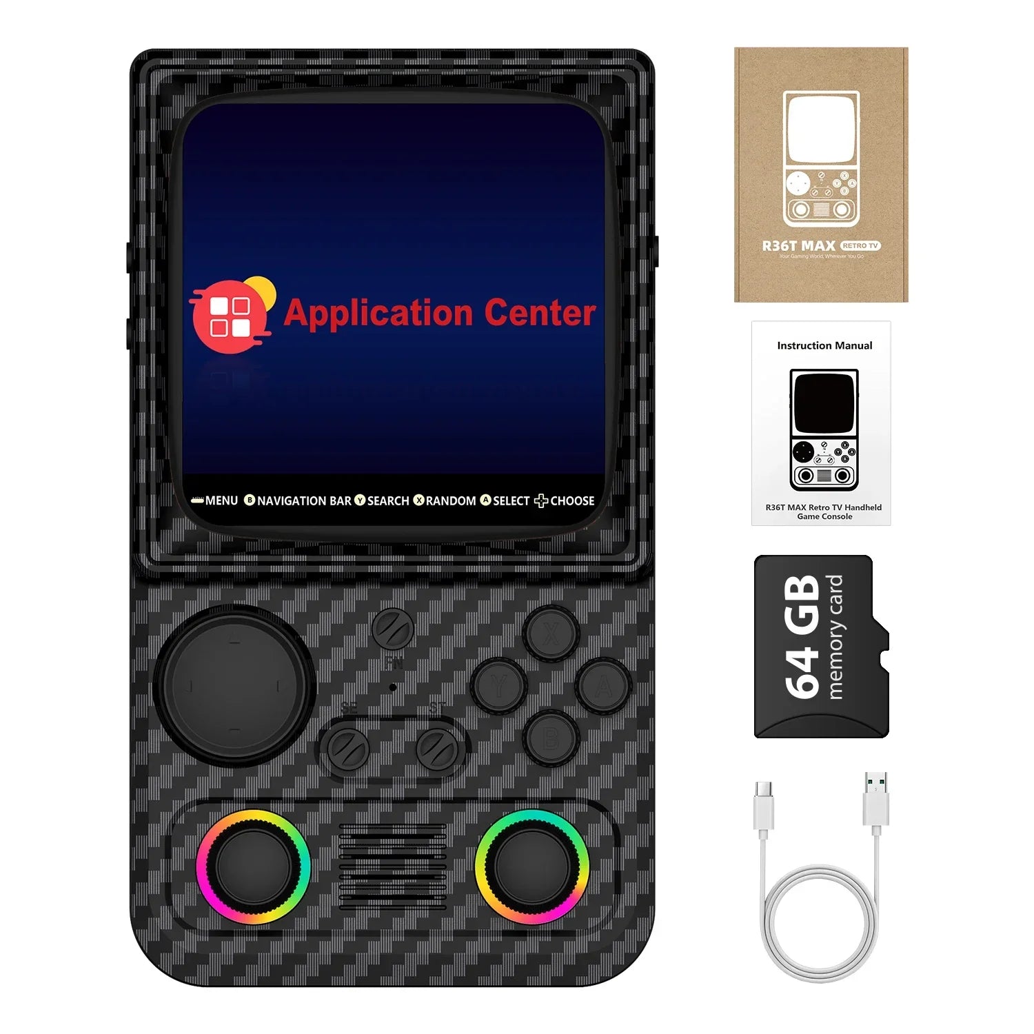 R36T MAX Retro Handheld Video Game Console