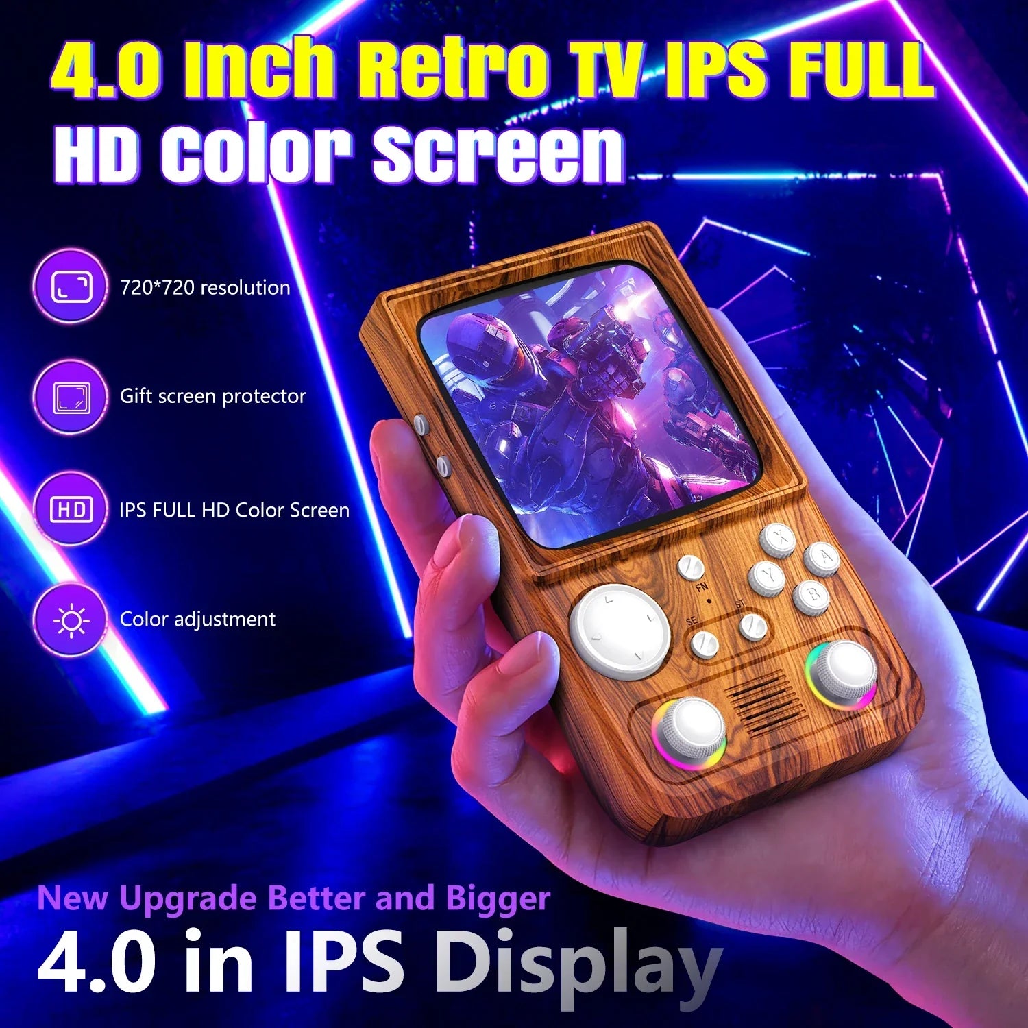 R36T MAX Retro Handheld Video Game Console