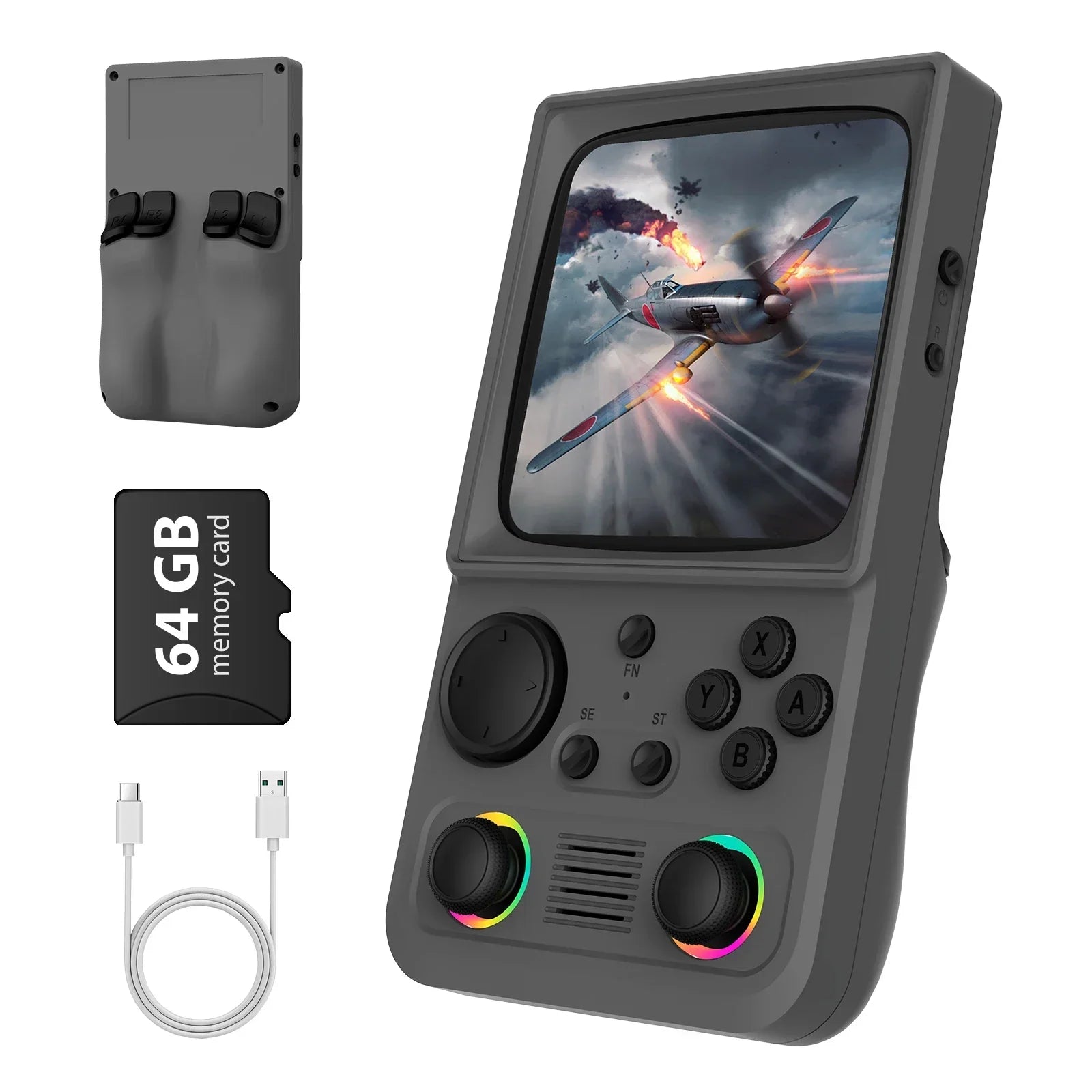 R36T MAX Retro Handheld Video Game Console